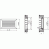 Вентиляционная решетка однорядная регулируемая АМН, АМР (жалюзийные решетки регулируемые)